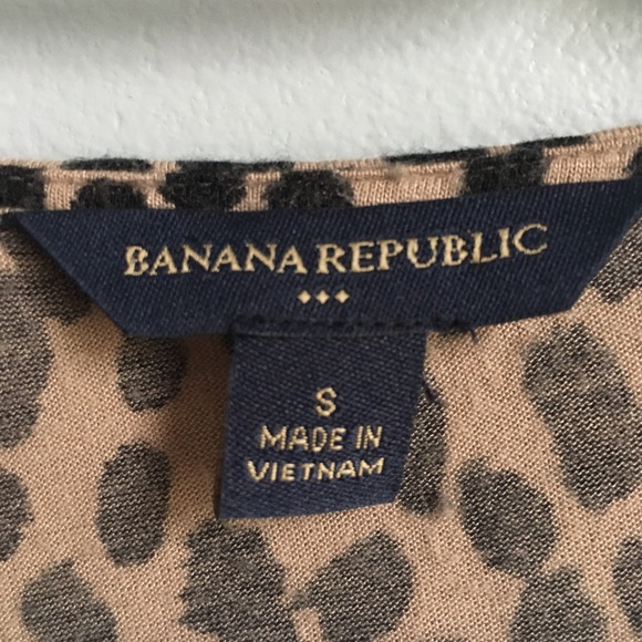 Banana Republic Tie Neck Leopard Print Blouse - Picture 3 of 5